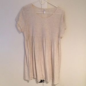 American Apparel oatmeal babydoll dress